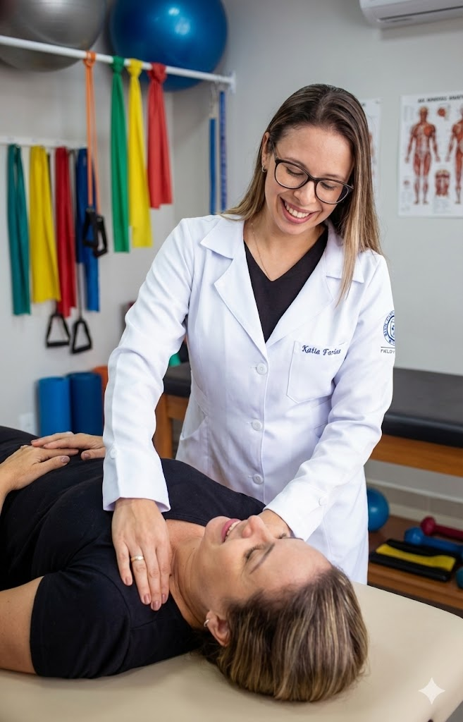 Katia em atendimento